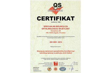 Svjetlost certificirana prema normi Sustava upravljanja kvalitetom ISO 9001: 2015